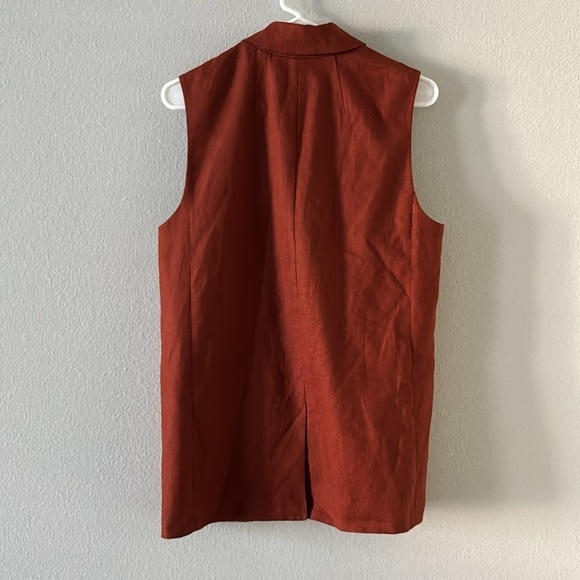 Madewell The Larsen Vest in 100% Linen - Picture 3 of 6
